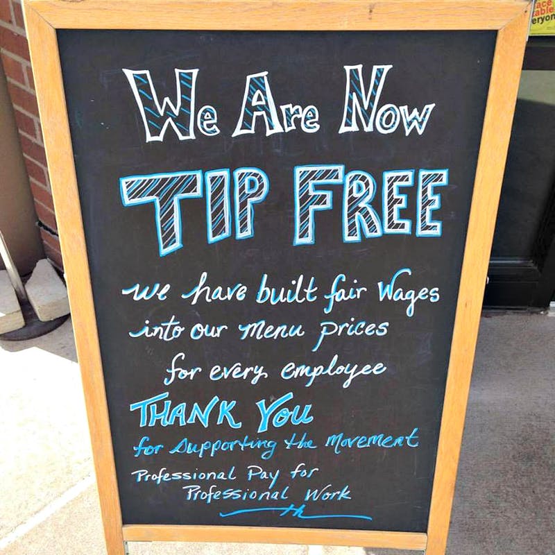 Restaurants are banning tips and increasing prices